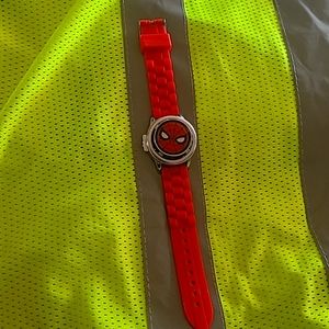 Marvel Watch Spider-Man Spinner Adult Flip Cover Silicone Wristband